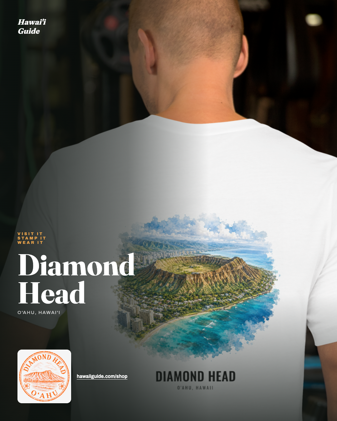 Diamond Head Oʻahu landmark T-shirt