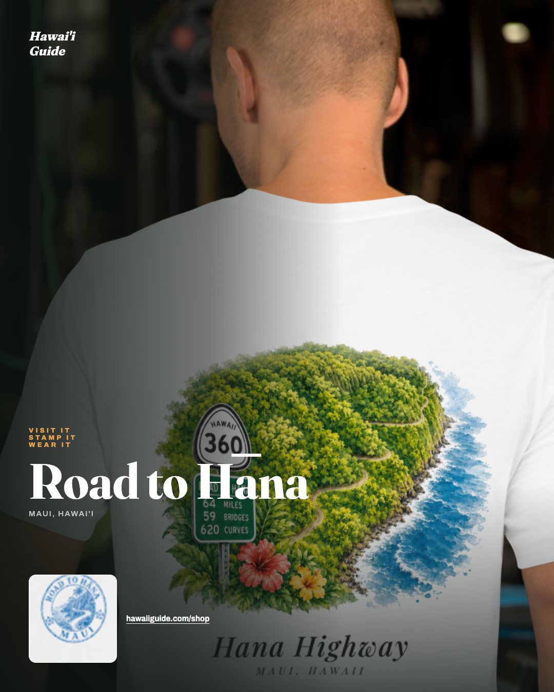 Road to Hana Maui landmark T-shirt