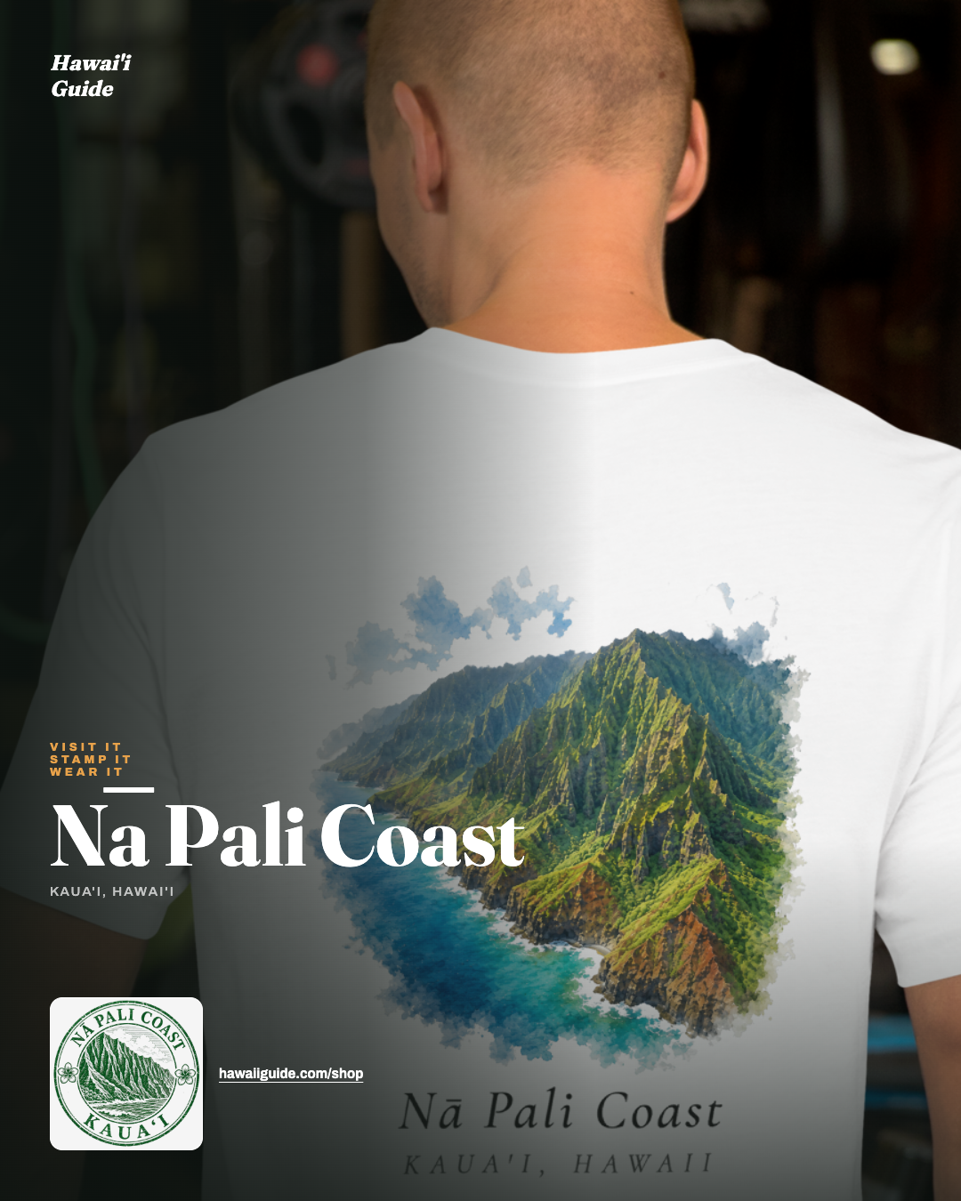 Nā Pali Coast Kauaʻi landmark T-shirt