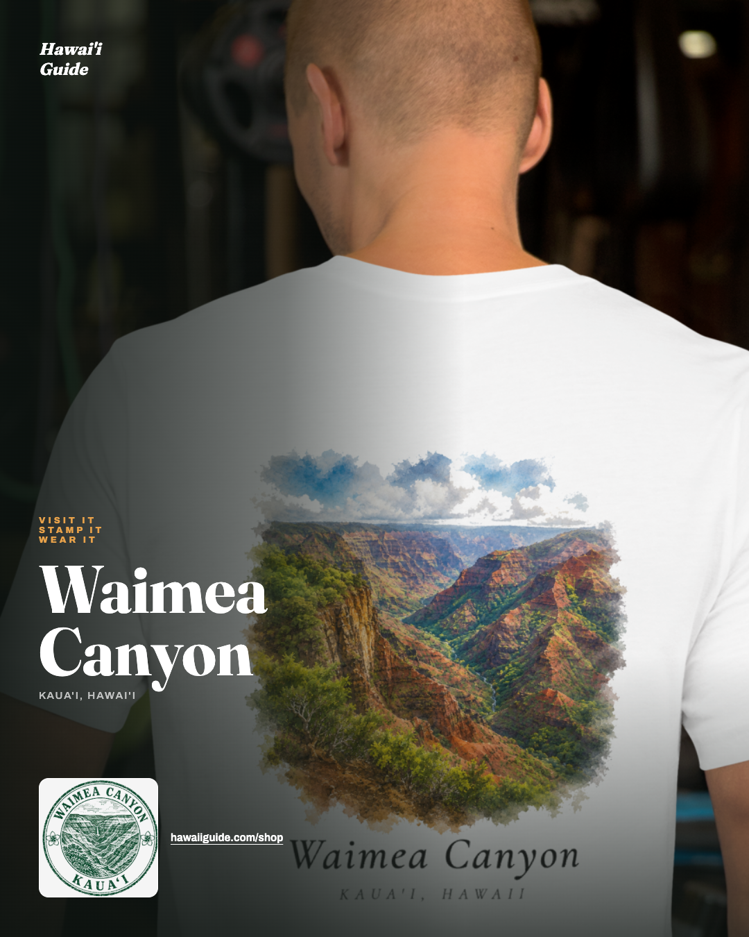 Waimea Canyon Kauaʻi landmark T-shirt
