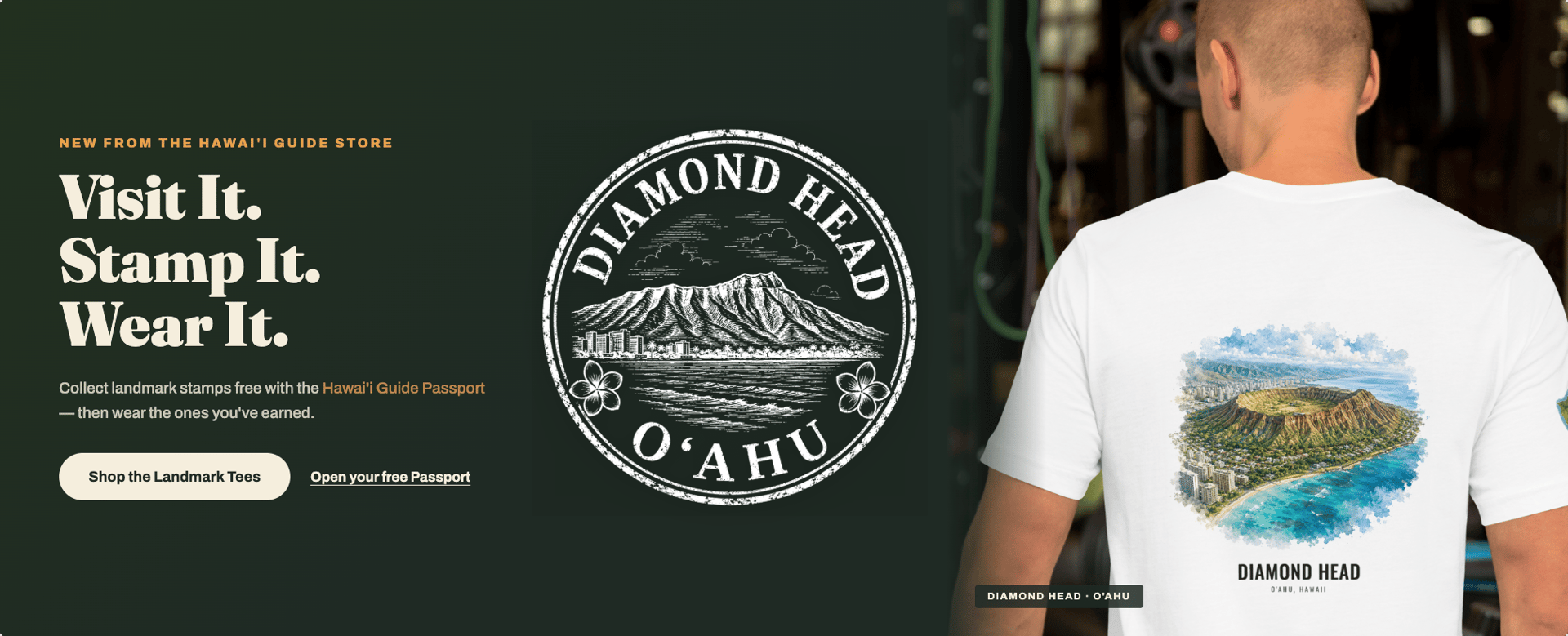 Visit Diamond Head, collect its Hawaiʻi Passport stamp, and wear the landmark T-shirt
