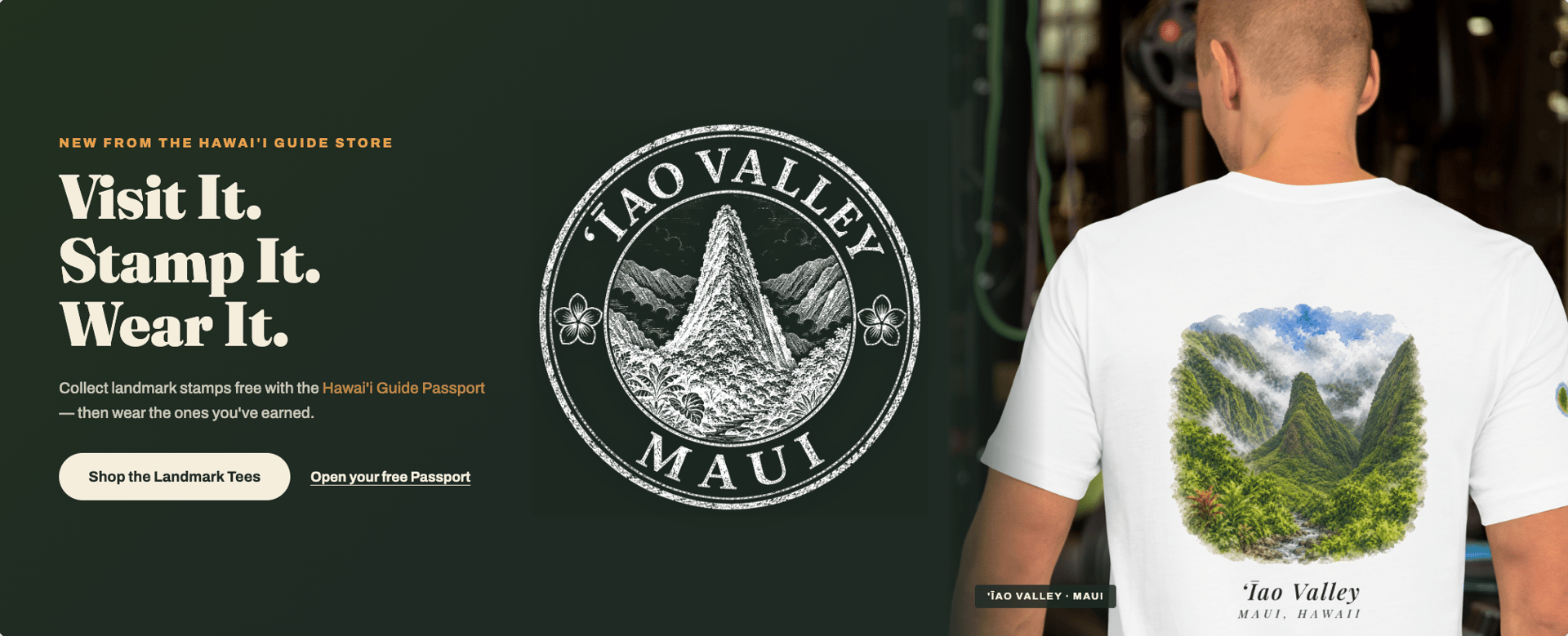 Visit ʻĪao Valley, collect its Hawaiʻi Passport stamp, and wear the landmark T-shirt
