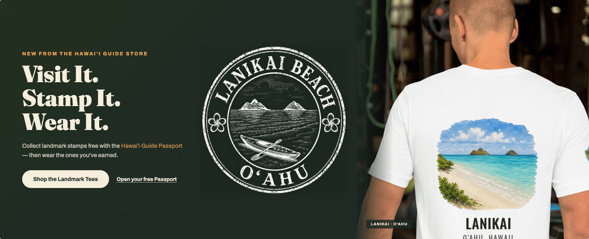 Visit Lanikai, collect its Hawaiʻi Passport stamp, and wear the landmark T-shirt