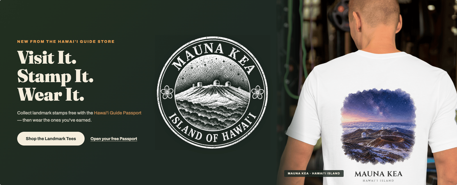 Visit Mauna Kea, collect its Hawaiʻi Passport stamp, and wear the landmark T-shirt